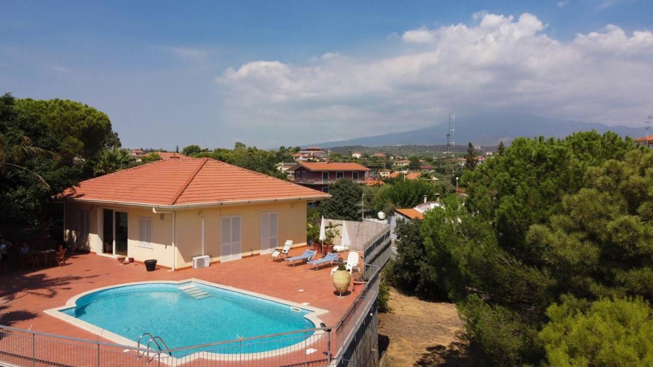 Holiday Flower Villa Panoramica Sul Golfo Di Catania Misterbianco Exteriér fotografie